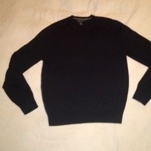 Banana Republic Black Luxury Blend Crew Sweater
